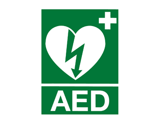 Sticker AED logo 15x20 - ProCardio - AED sticker 15x20